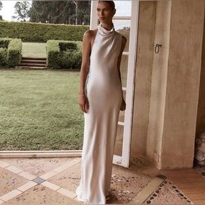 DISSH Aisle Pearl Satin Dress